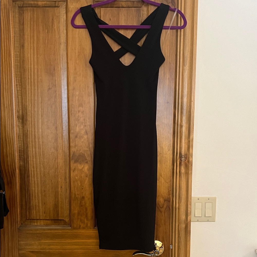 Crisscross Back Bodycon Dress